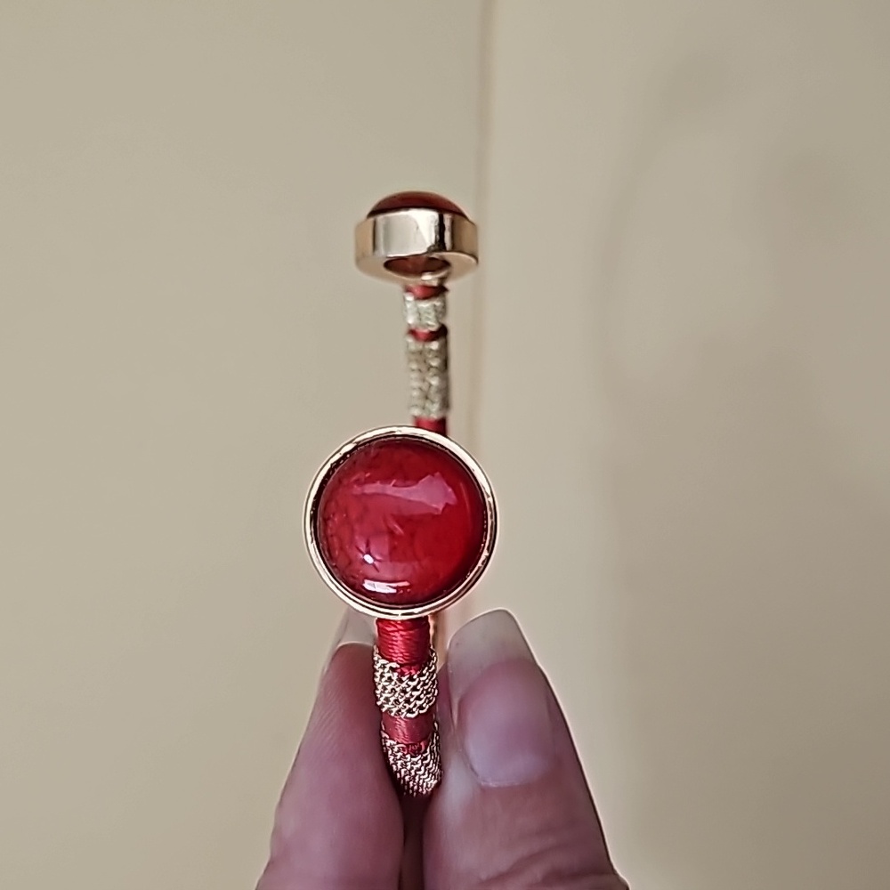 Gold and Red Bangle
